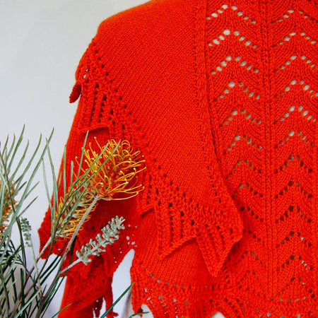 DIGITAL DOWNLOAD - Knitting Pattern - Solar Phoenix Shawl