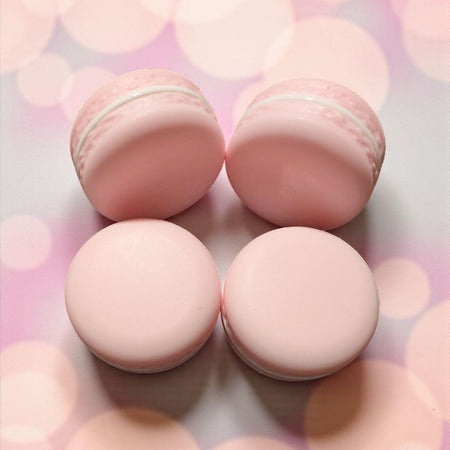 Handmade Lip Balm Sherbet - Vitamin E & Almond Oil in Adorable Macaroon Case
