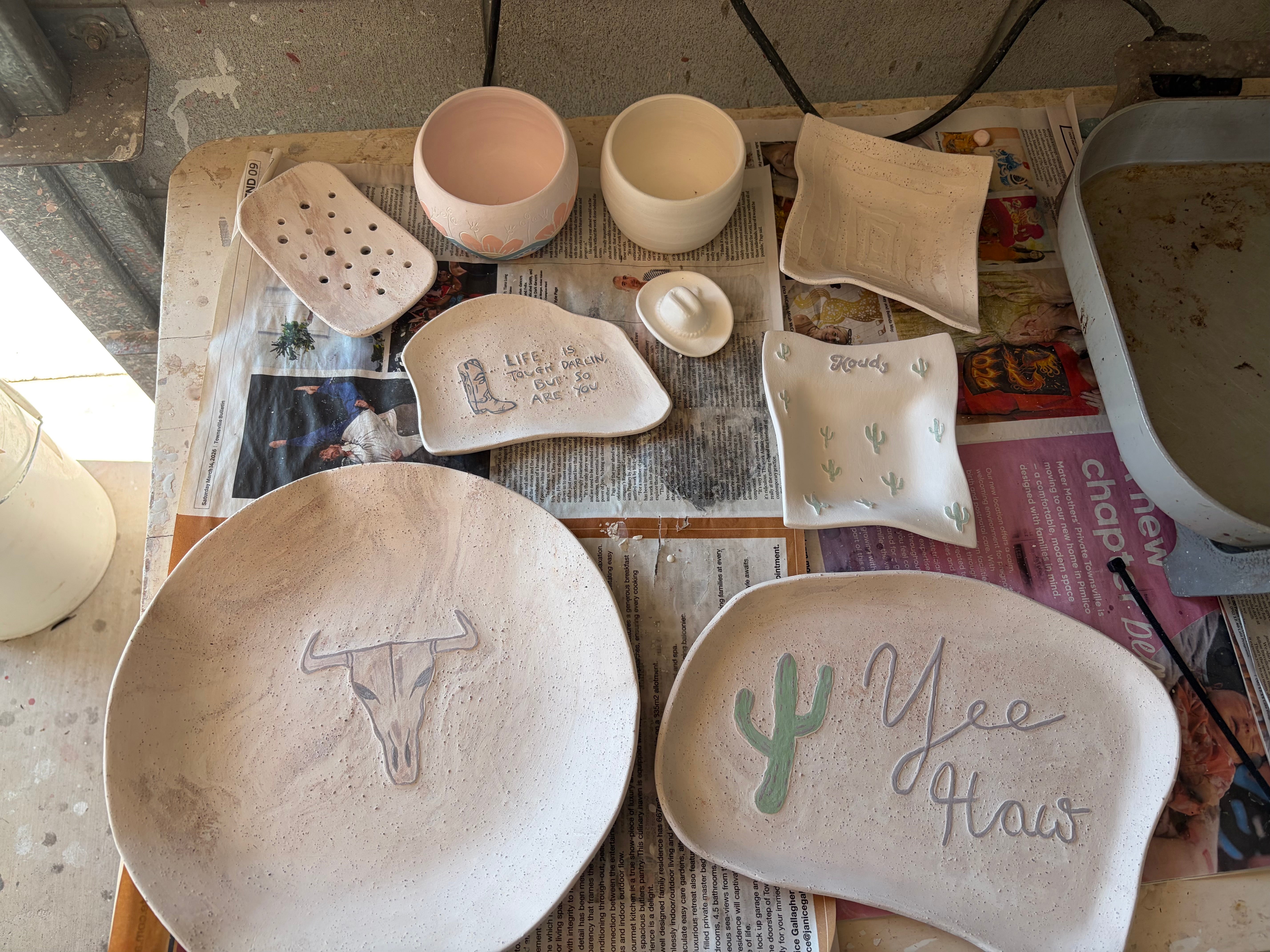 Howdy Western Dish - Cactus