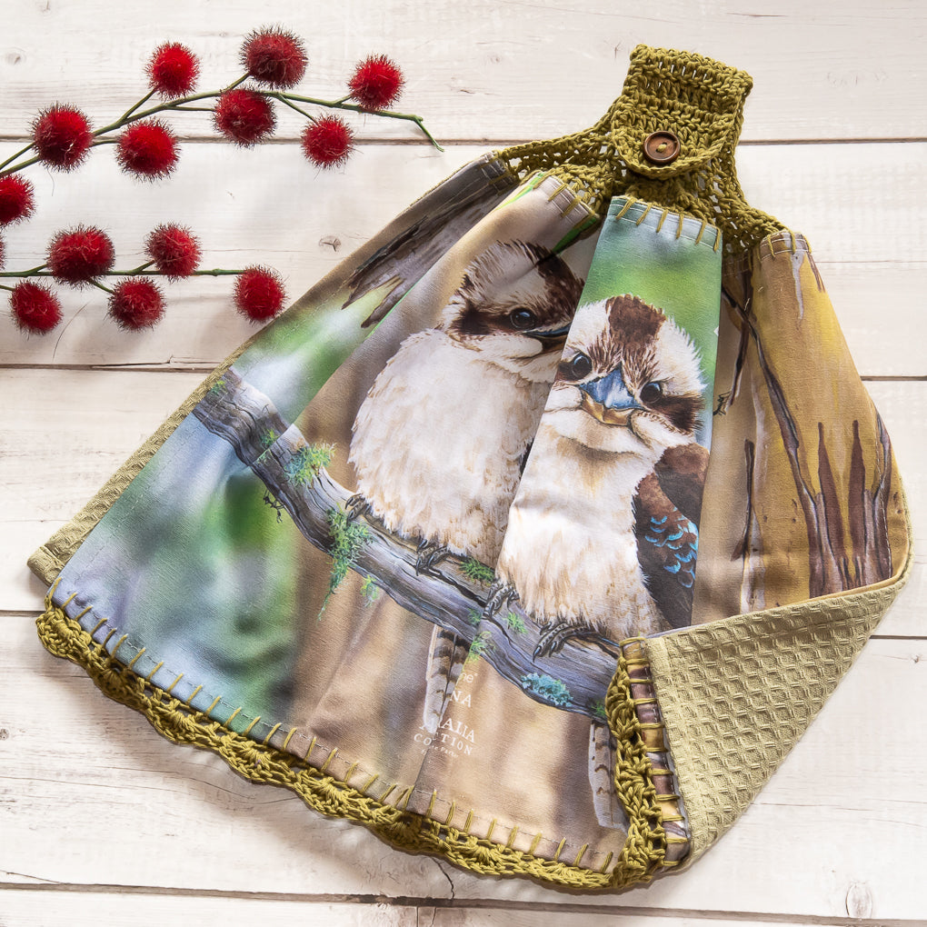 Australian Natives - Hanging Tea Towels/Hand Towels - Double Sided