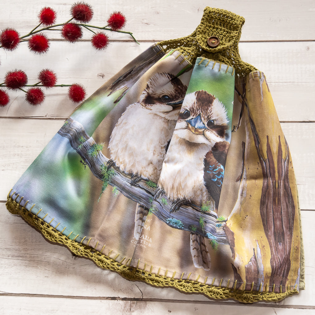 Australian Natives - Hanging Tea Towels/Hand Towels - Double Sided