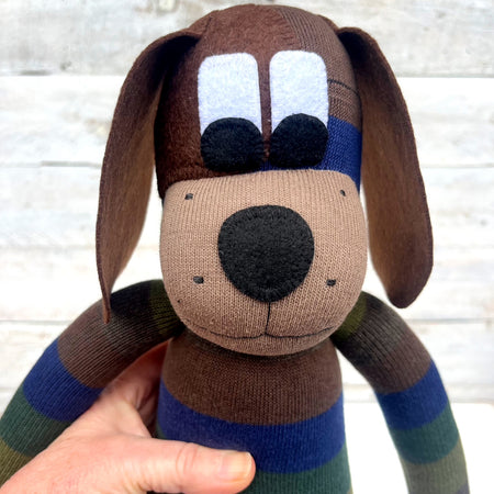 Donovan the Sock Dog - READY TO POST soft toy