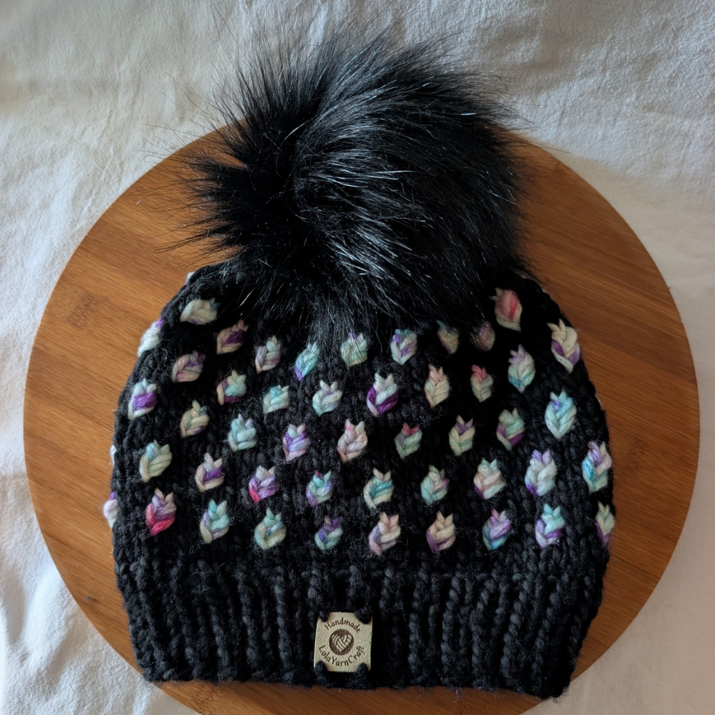 A New Leaf Beanie, Australian Merino Wool, Artisan hand dyed