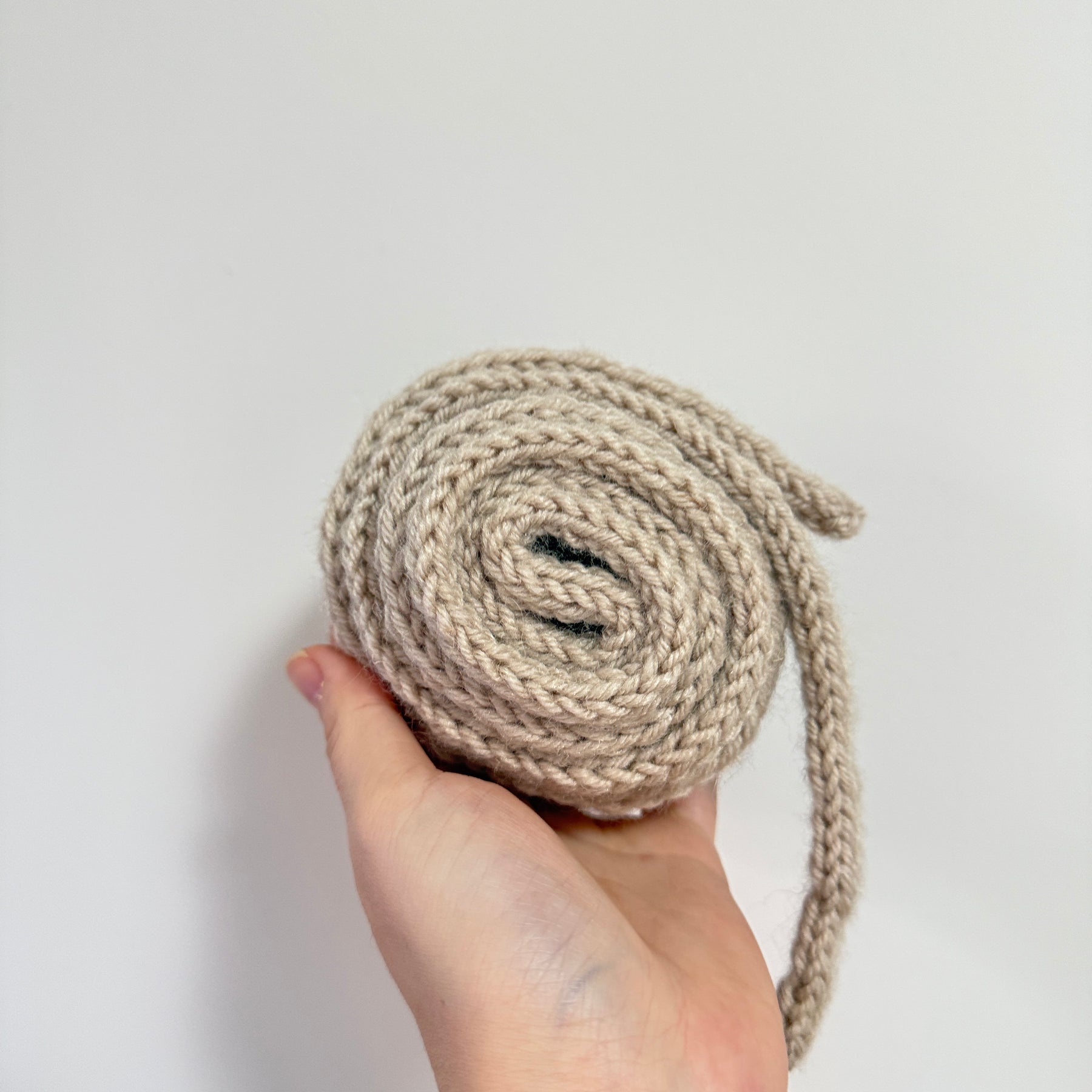 Knit sophie scarf in light beige