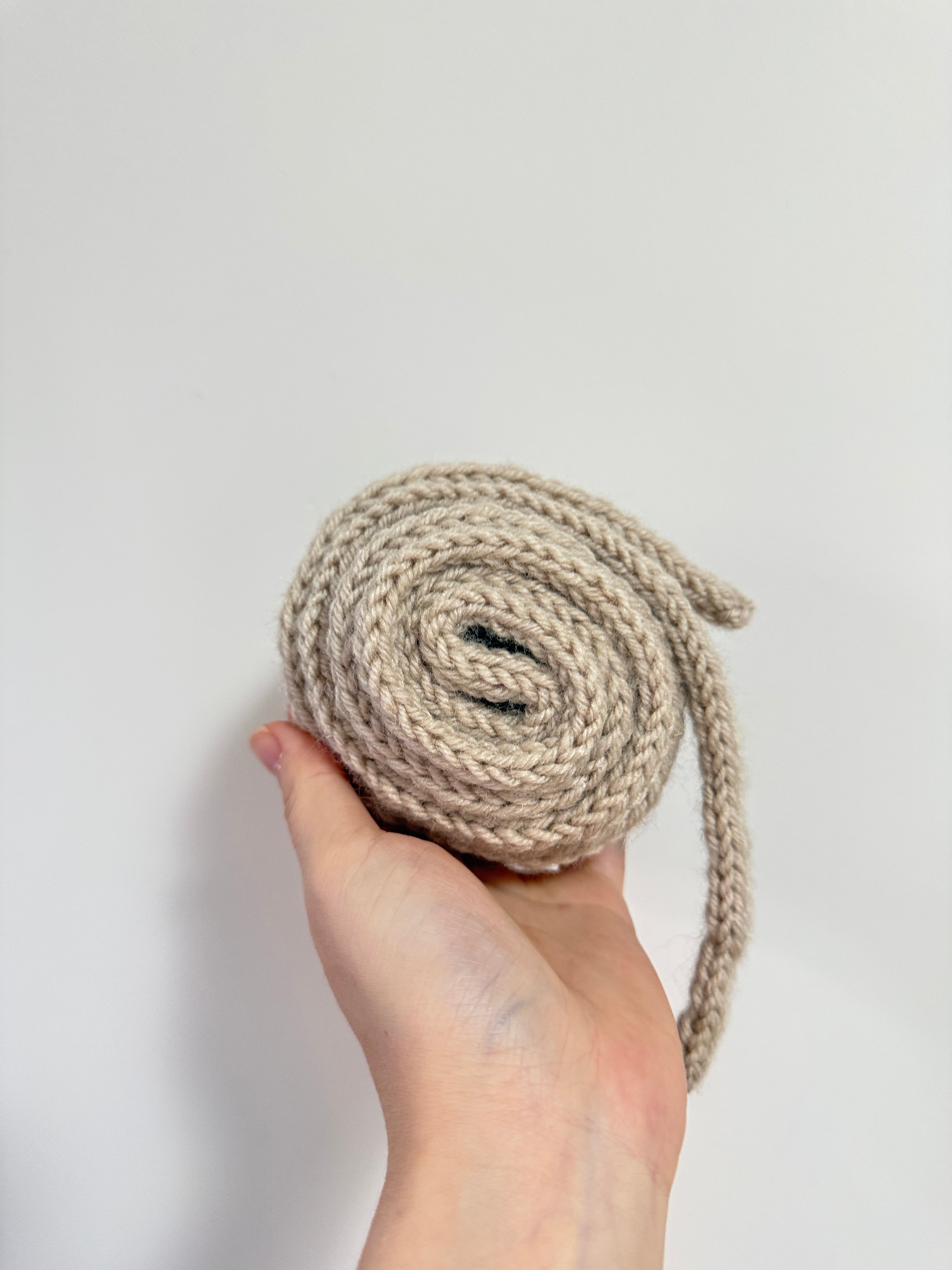 Knit sophie scarf in light beige