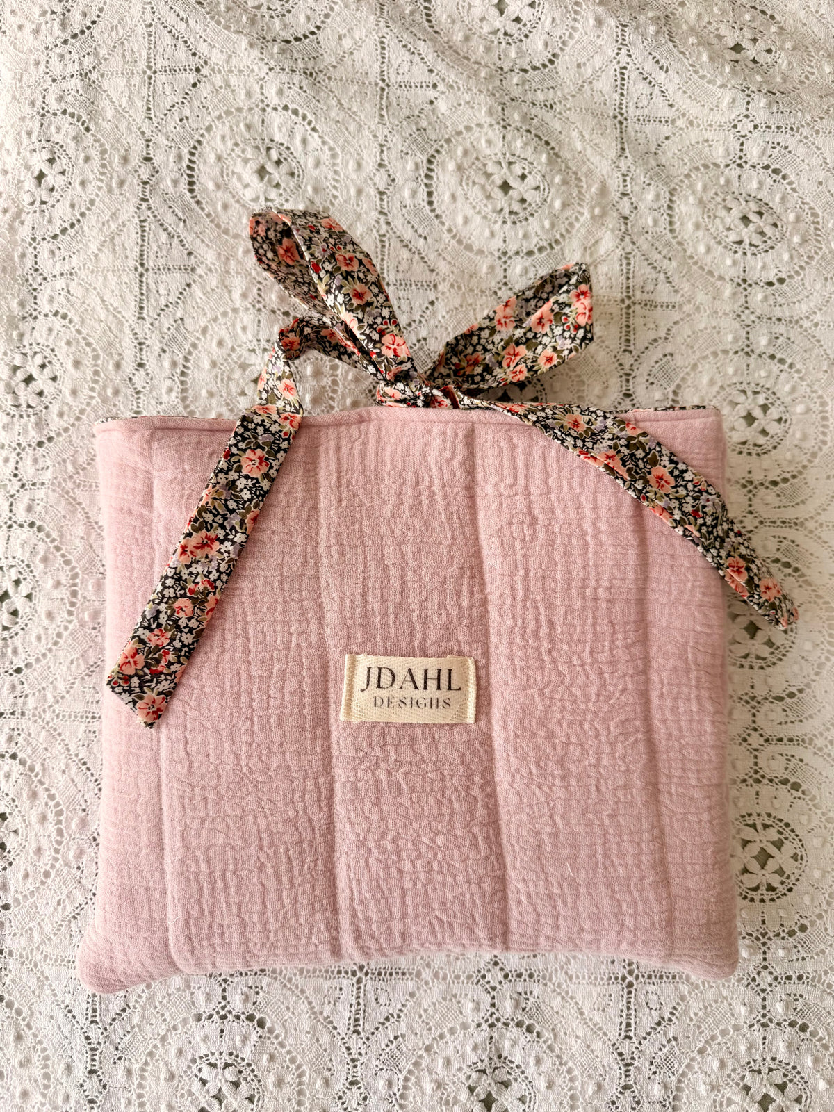 Handmade Book Sleeve - Pink