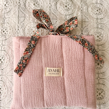 Handmade Book Sleeve - Pink