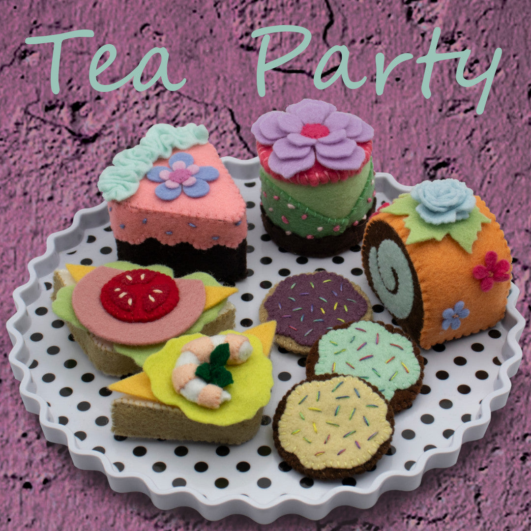 FELT FOOD HIGH TEA SET