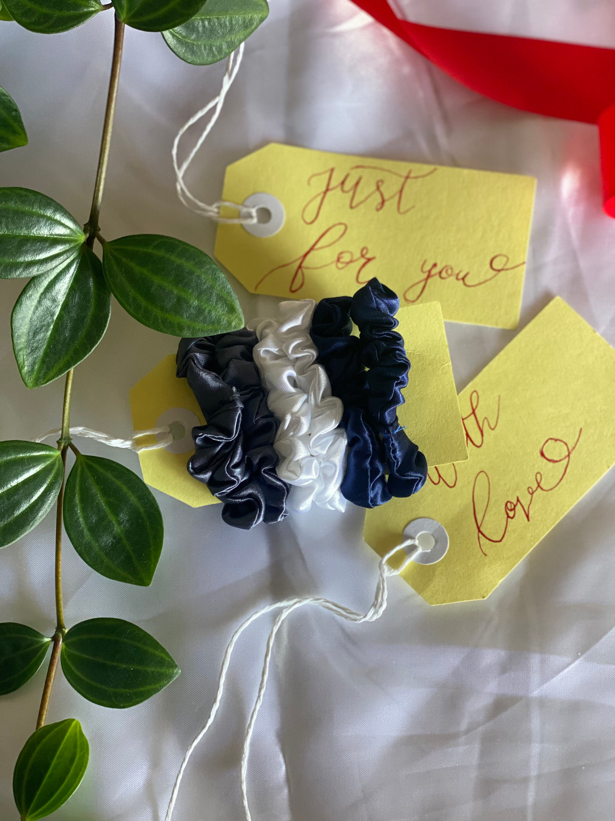Mini School Satin Scrunchies | Set of 6