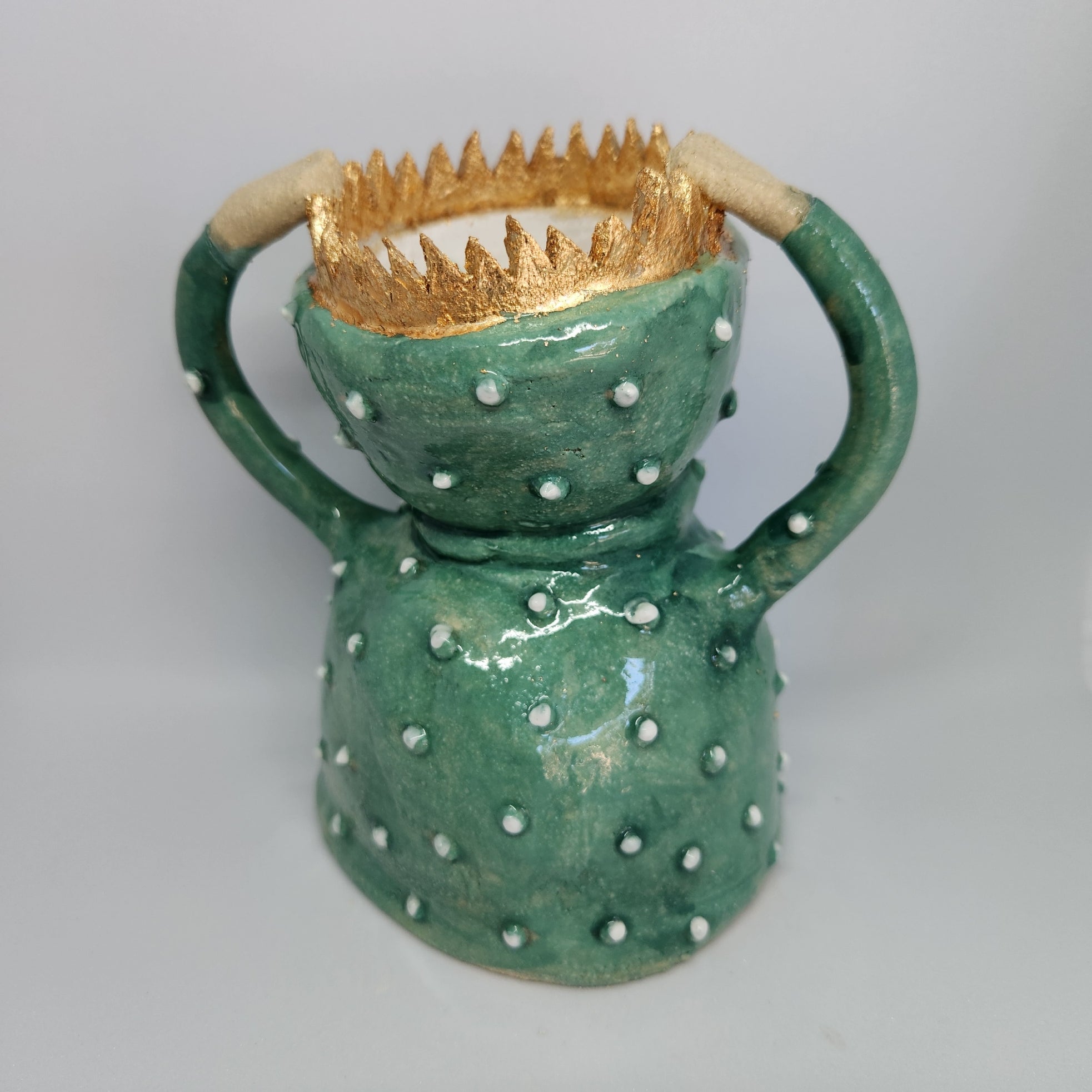 clay candlestick, queen, gift