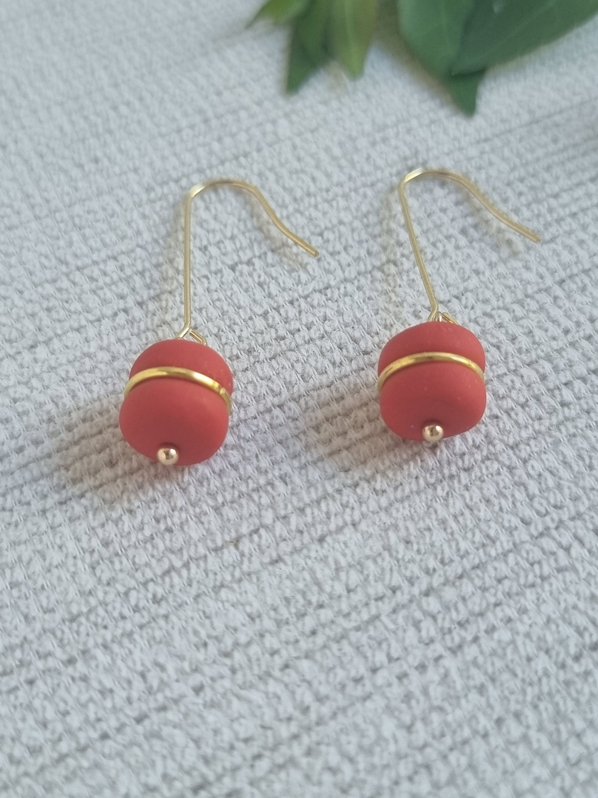 Chrimson Gold Dangles