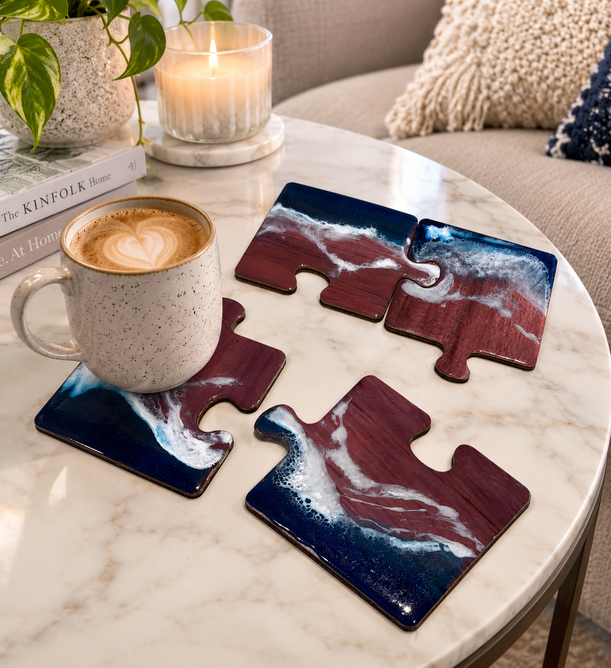 Coasters | wooden coasters | beach coasters | gift | gifts for her | home decor | gift ideas | dining room decor | wedding gifts | handmade