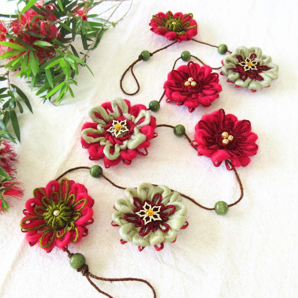 Handwoven Flower Garland | A Christmas Bloom Gathering