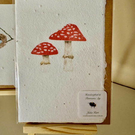 Mushroom Seeded Paper Greeting Card