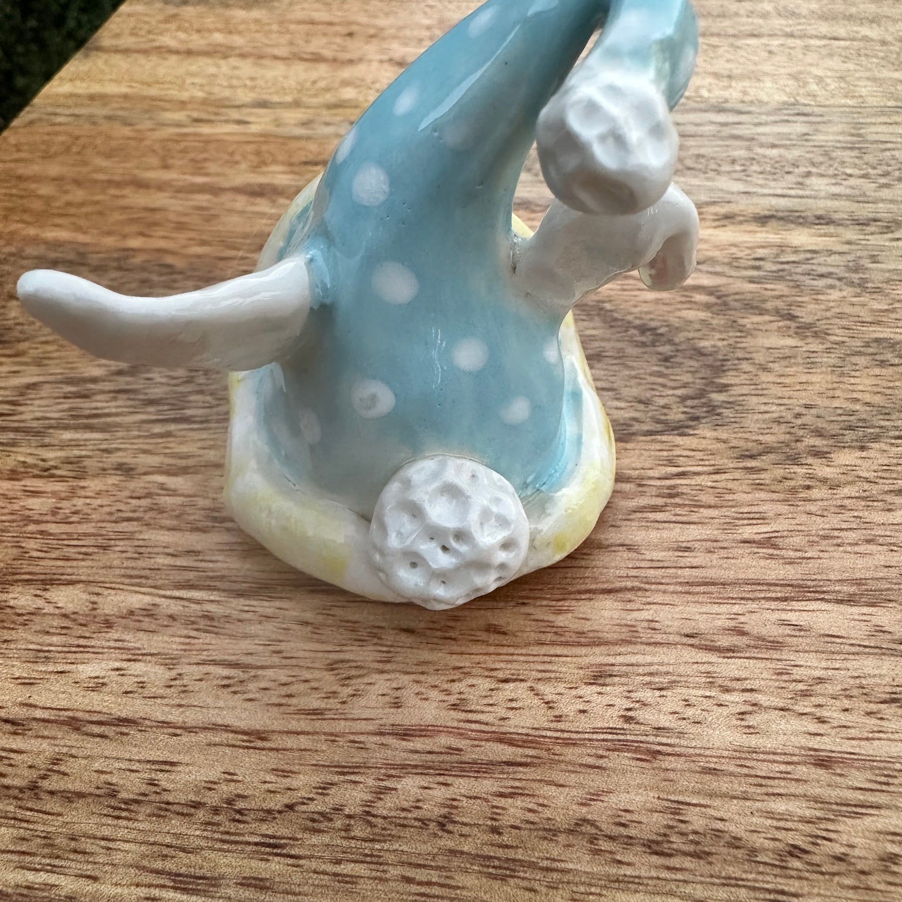 Easter Bunny Gnome - Blue and White Spots