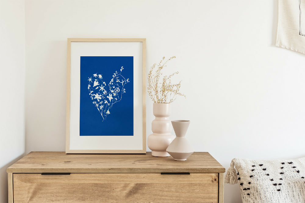 Cyanotype Art - Blue Bower Art - _0005_My Heart is Full