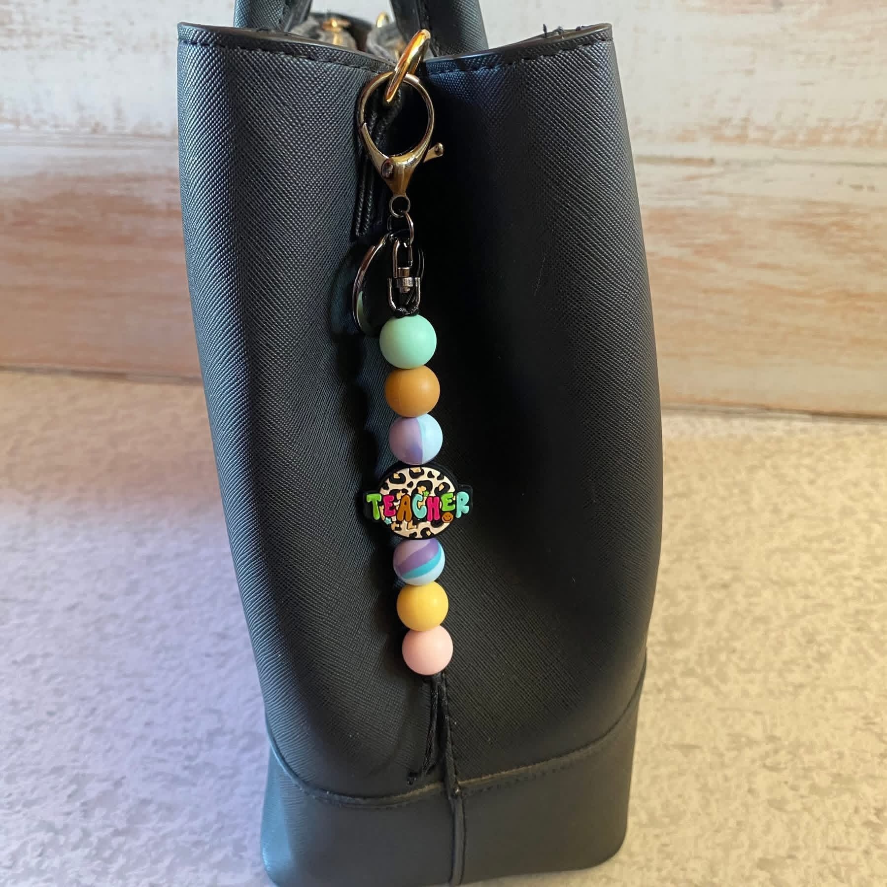 Teacher Themed Silicone Keyrings