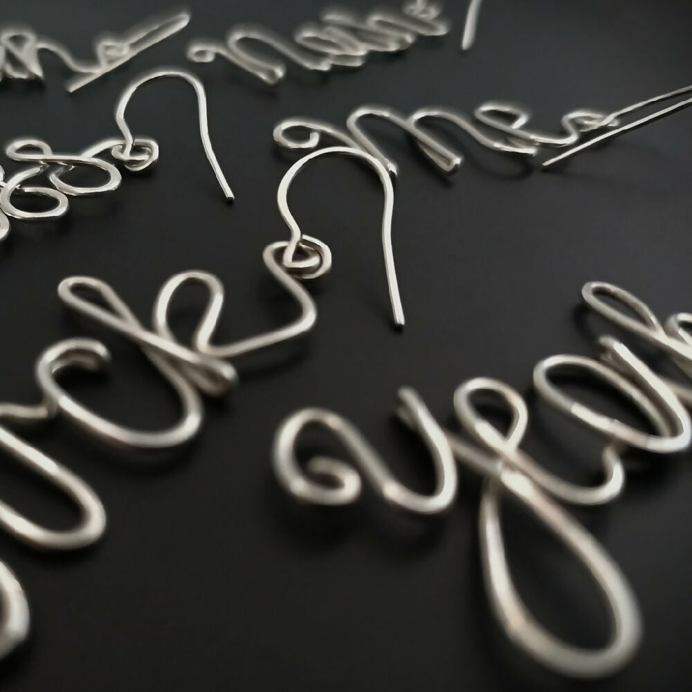 swear-word-earrings-fuck-yeah-nah-kiss-me-sterling-silver-handmade cropped -