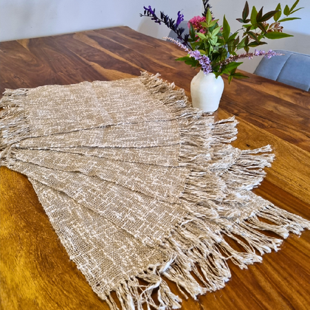 Cotton linen handwoven placemats (set of 6)