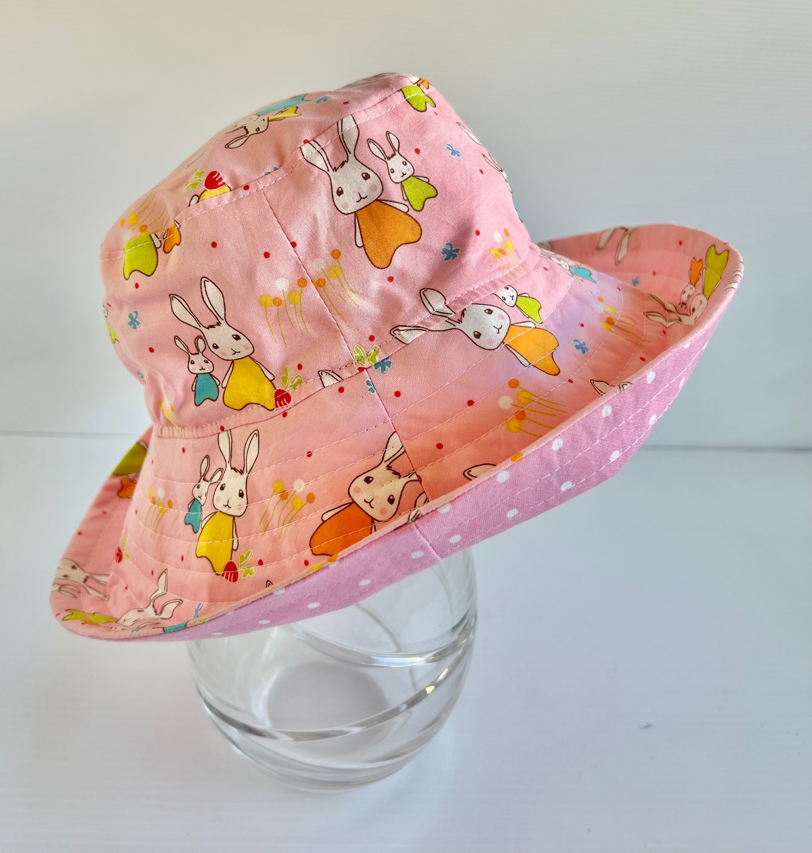 Ready to post- Small size wide brim hats with chin strap- reduced price