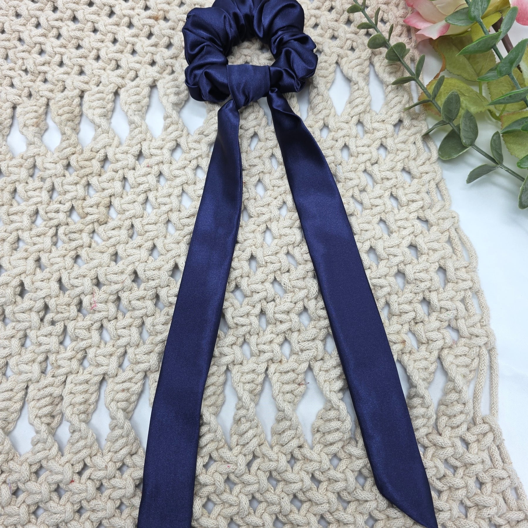 Satin Scrunchie Bow