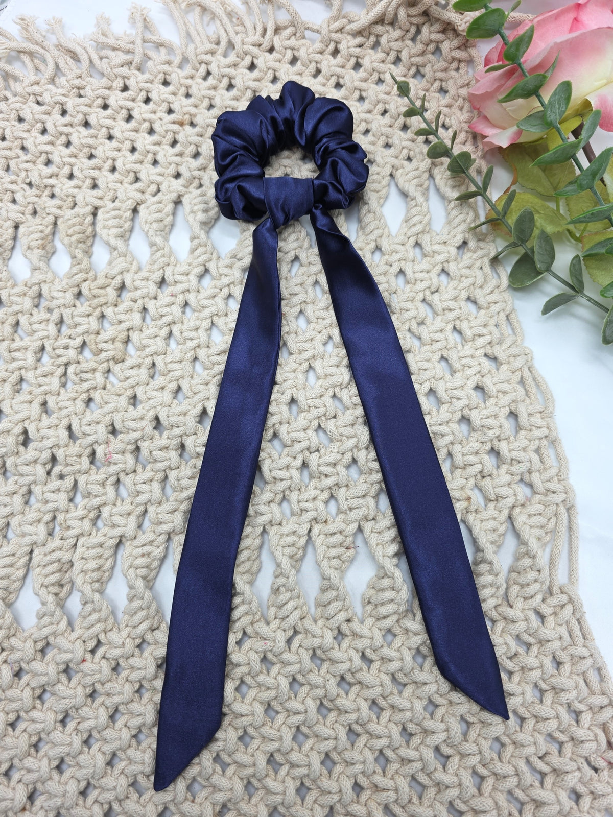 Satin Scrunchie Bow