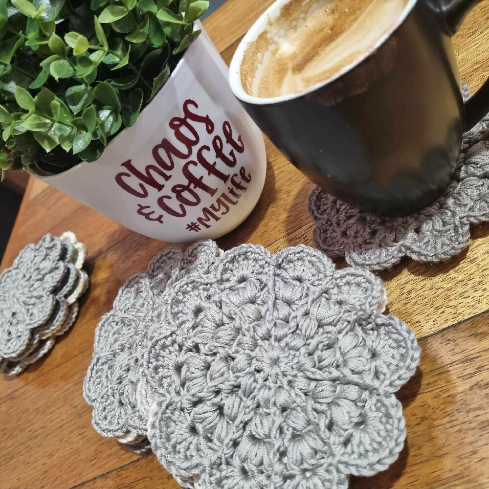 Boho Crochet Coasters | Various colours