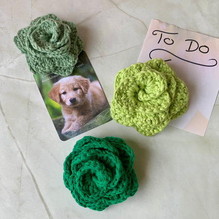 Crochet Succulent Magnets – Handmade Cotton Plant Magnet – Fridge & Office Decor – Australian Gift