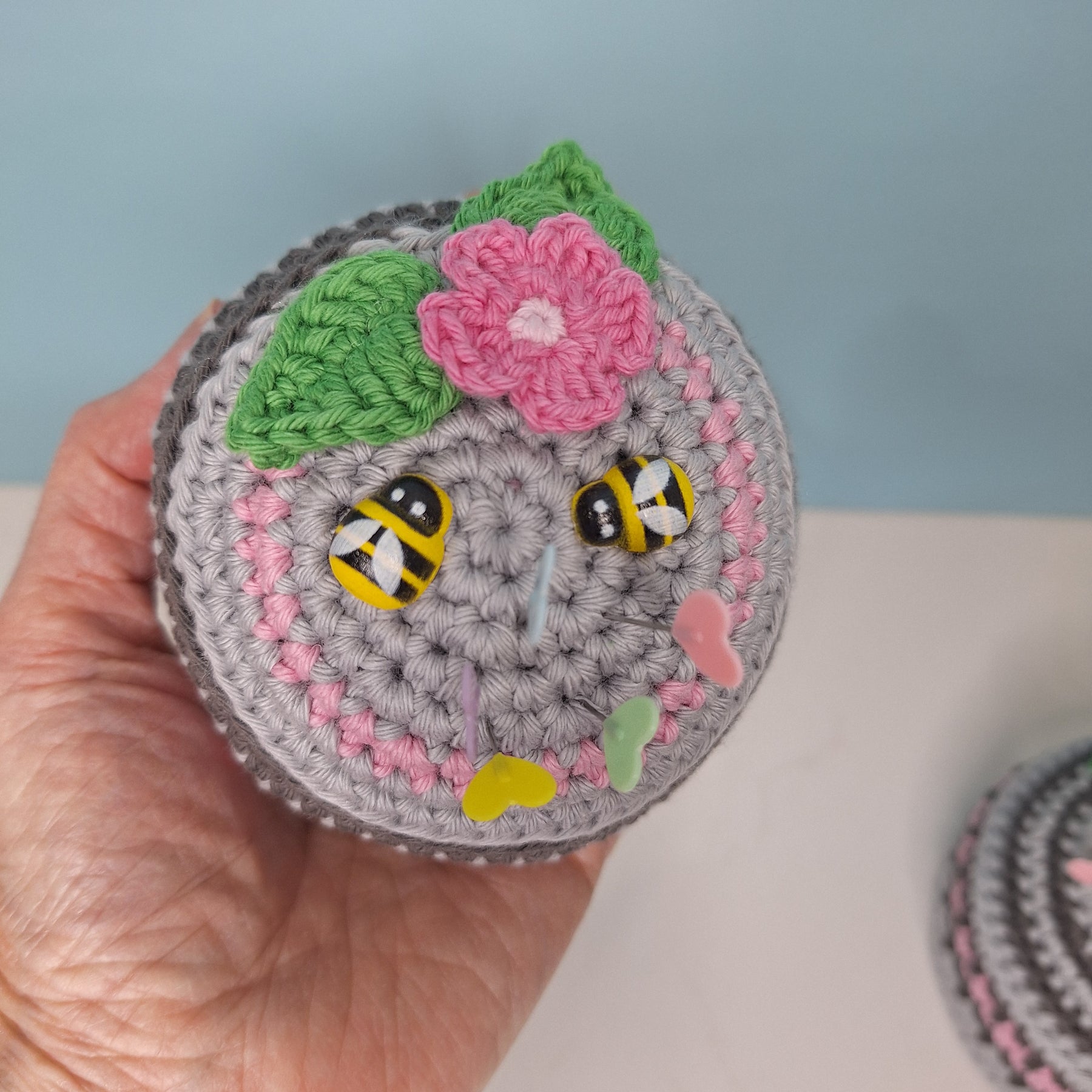 Heirloom  Handmade Crocheted Pin Cushion