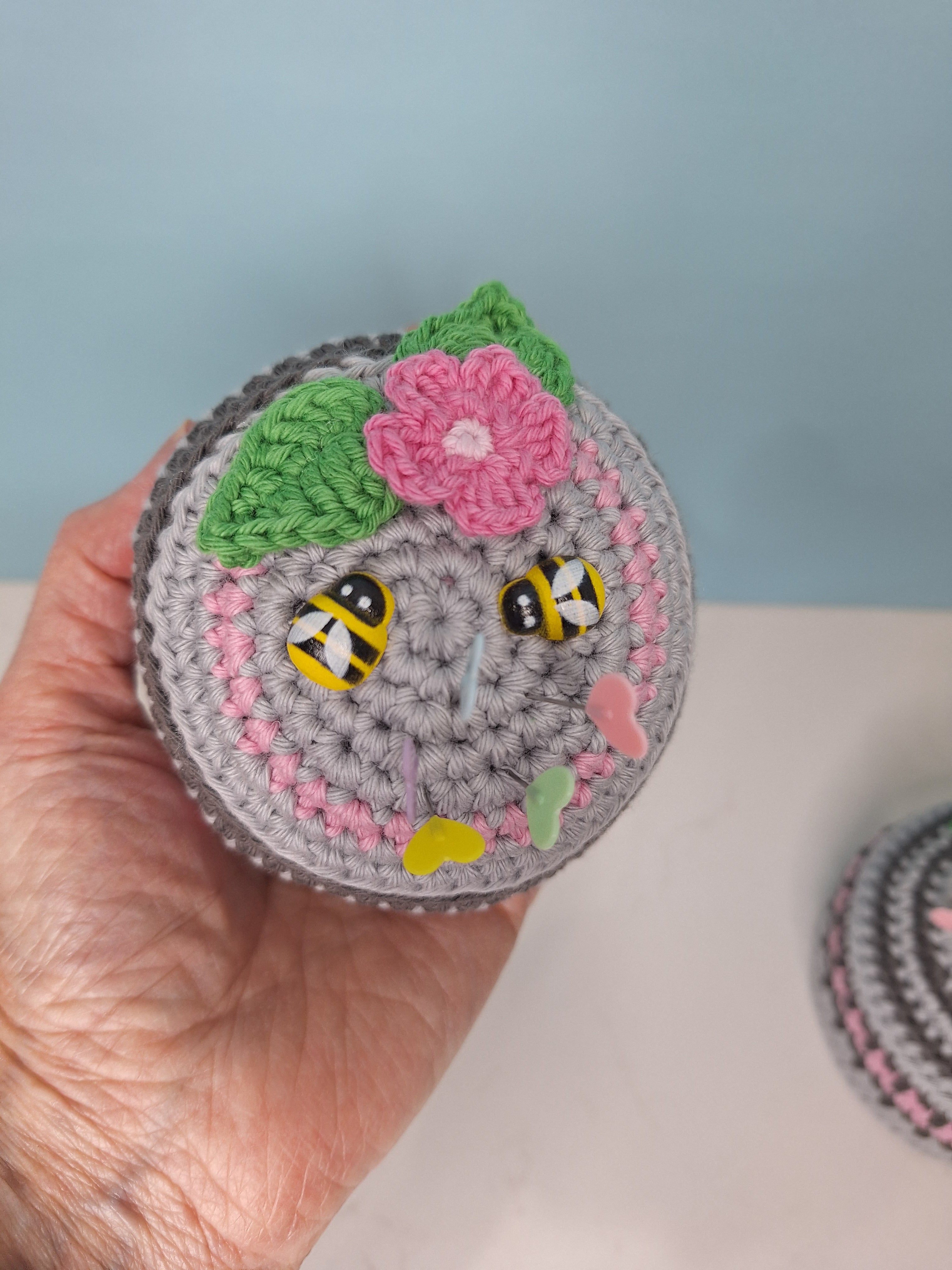 Heirloom  Handmade Crocheted Pin Cushion