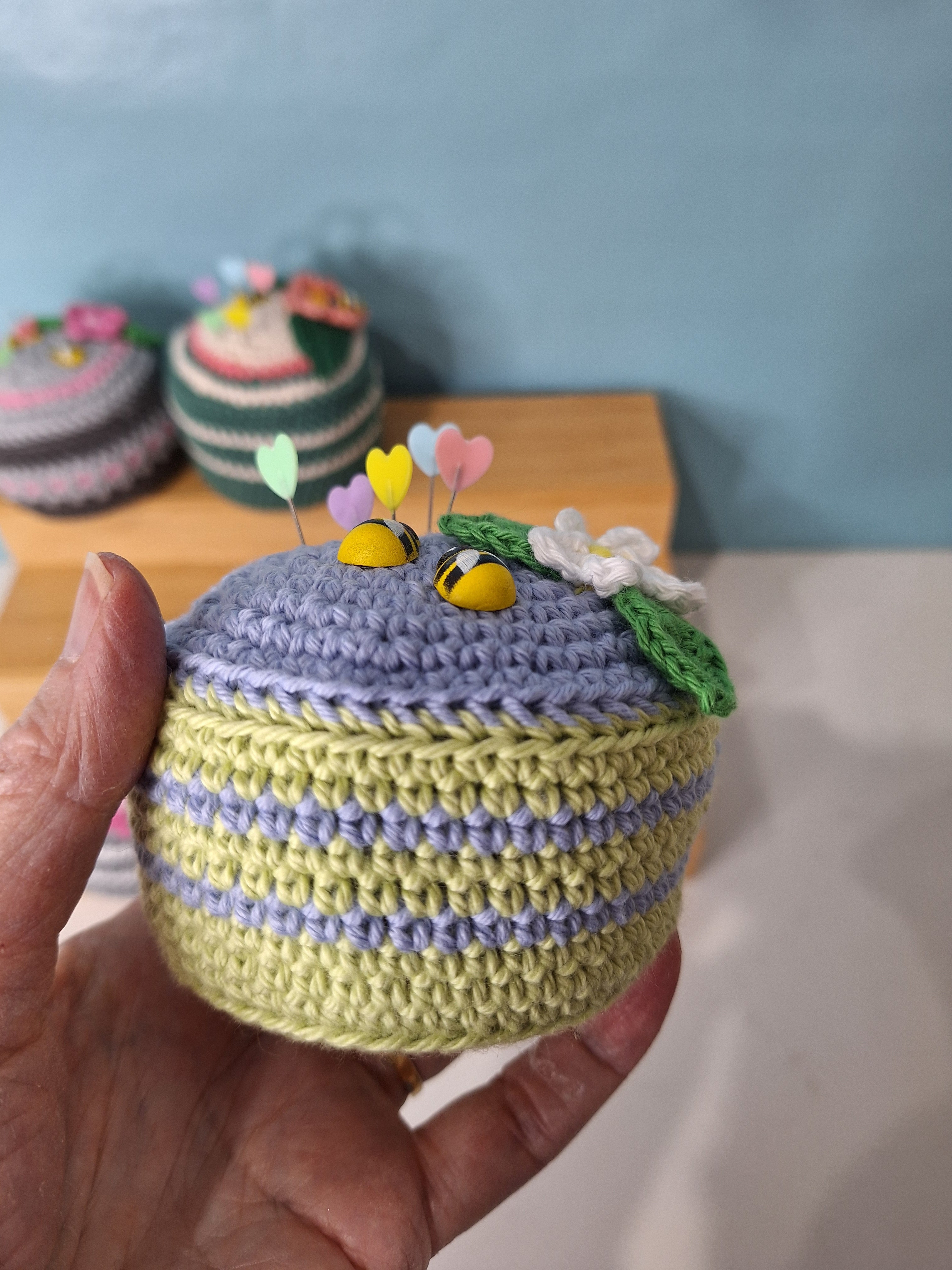 Heirloom  Handmade Crocheted Pin Cushion