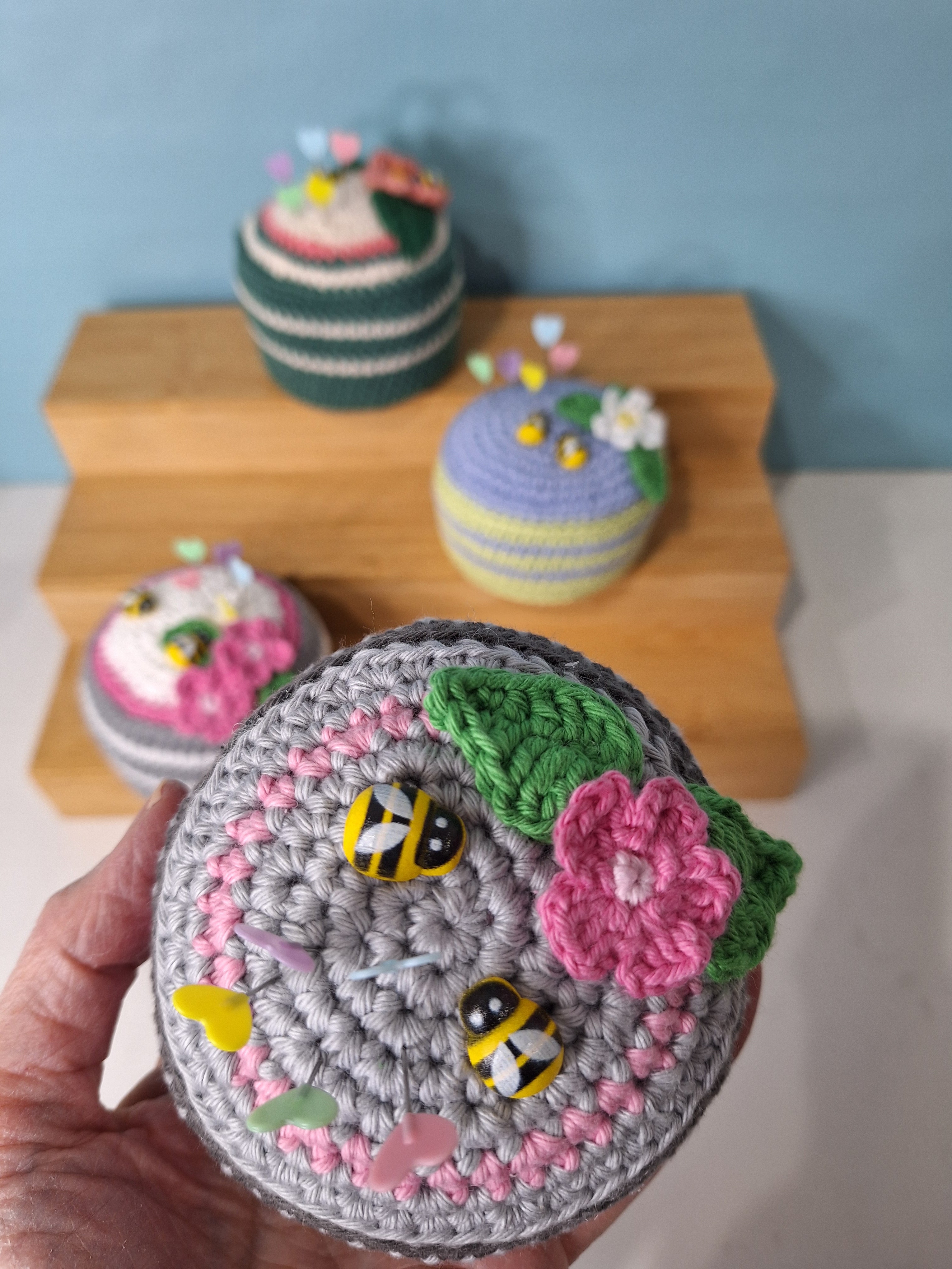 Heirloom  Handmade Crocheted Pin Cushion