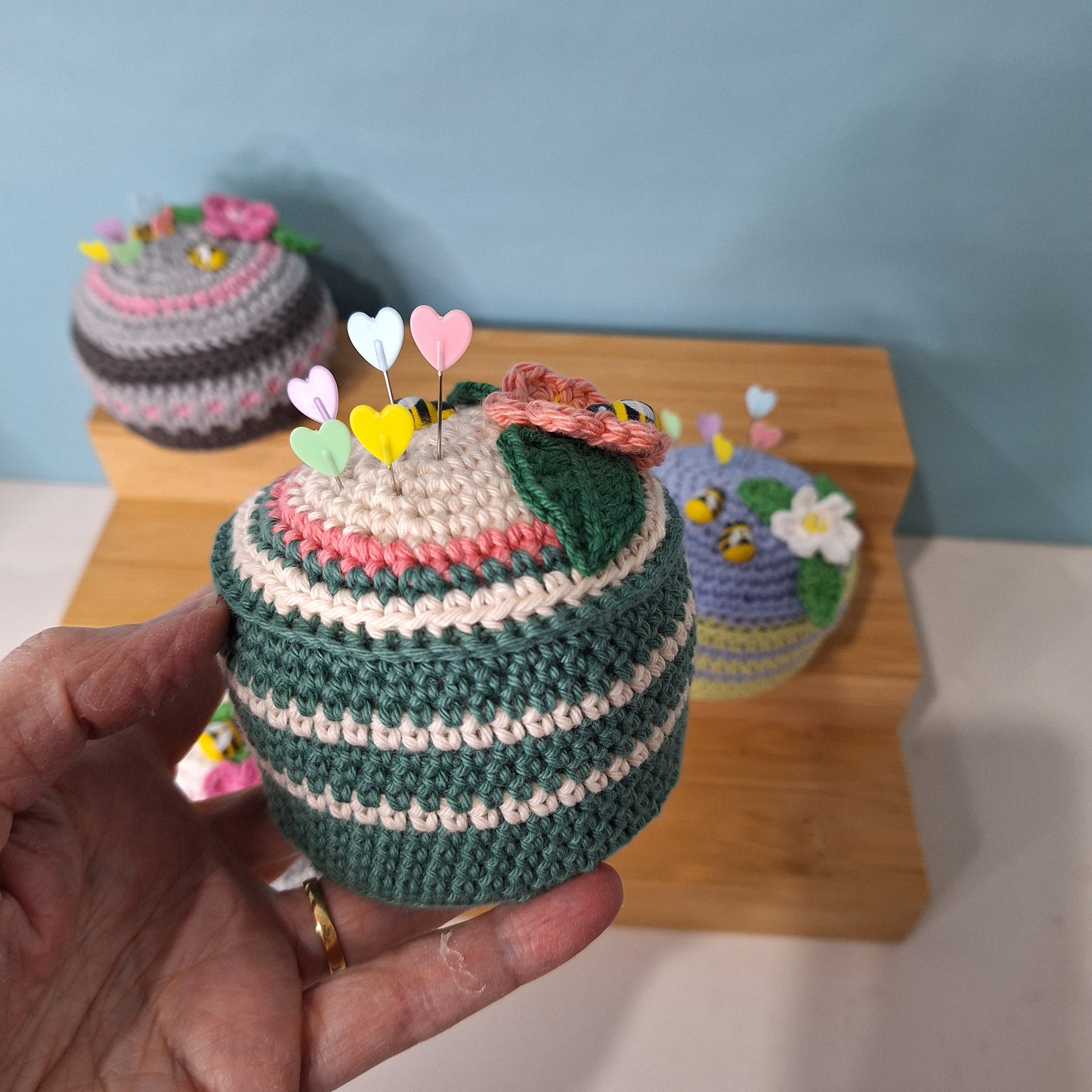 Heirloom  Handmade Crocheted Pin Cushion
