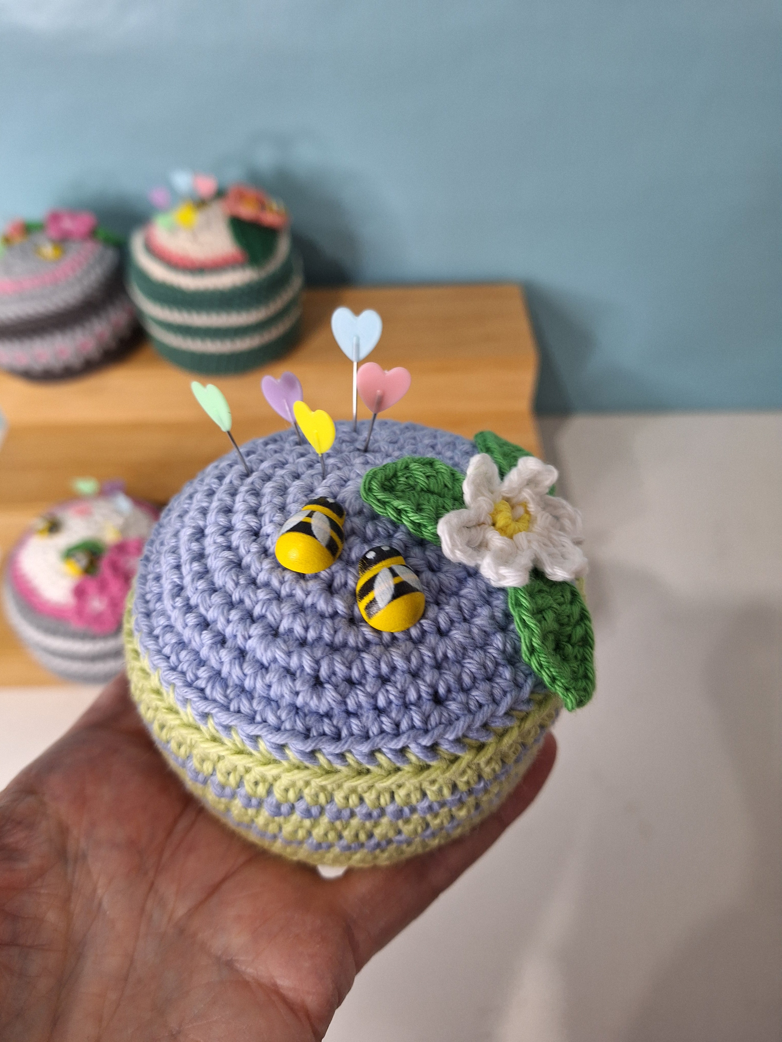 Heirloom  Handmade Crocheted Pin Cushion