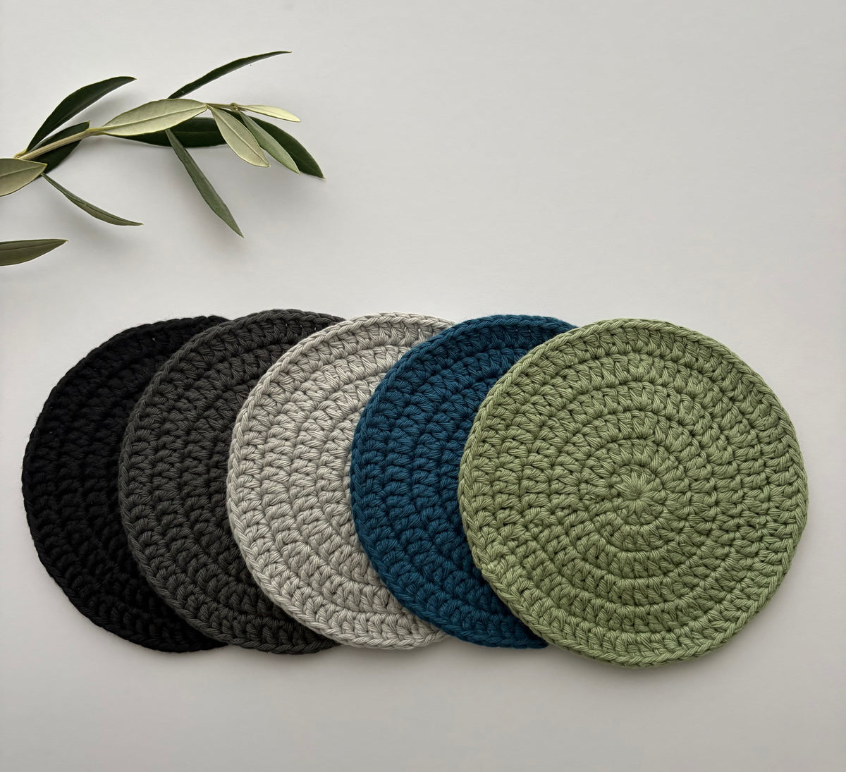 Round Crochet Coasters