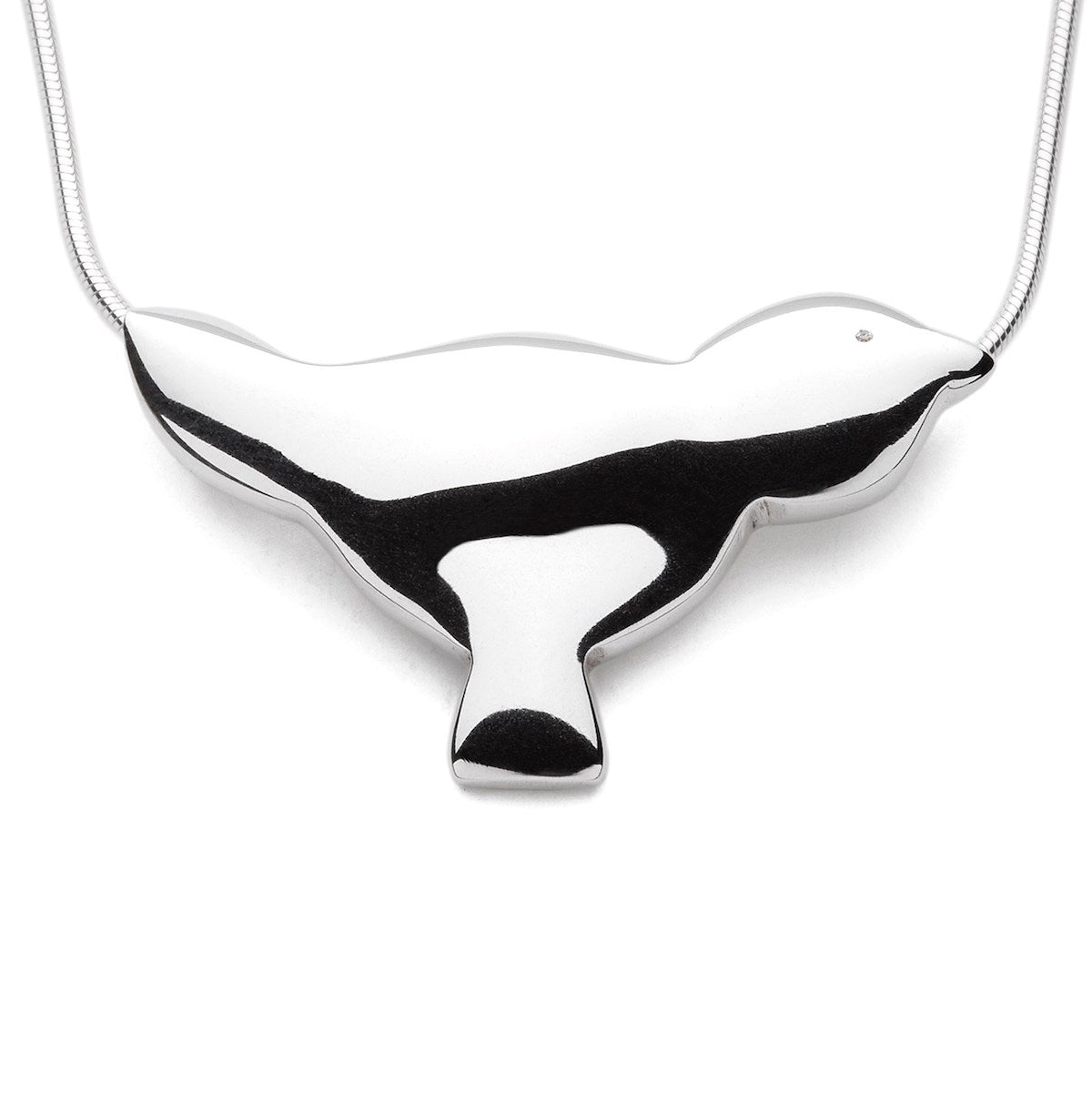 Limited Edition - Lil Birdy - Handmade Sterling Silver Bird Pendant with Snake Chain