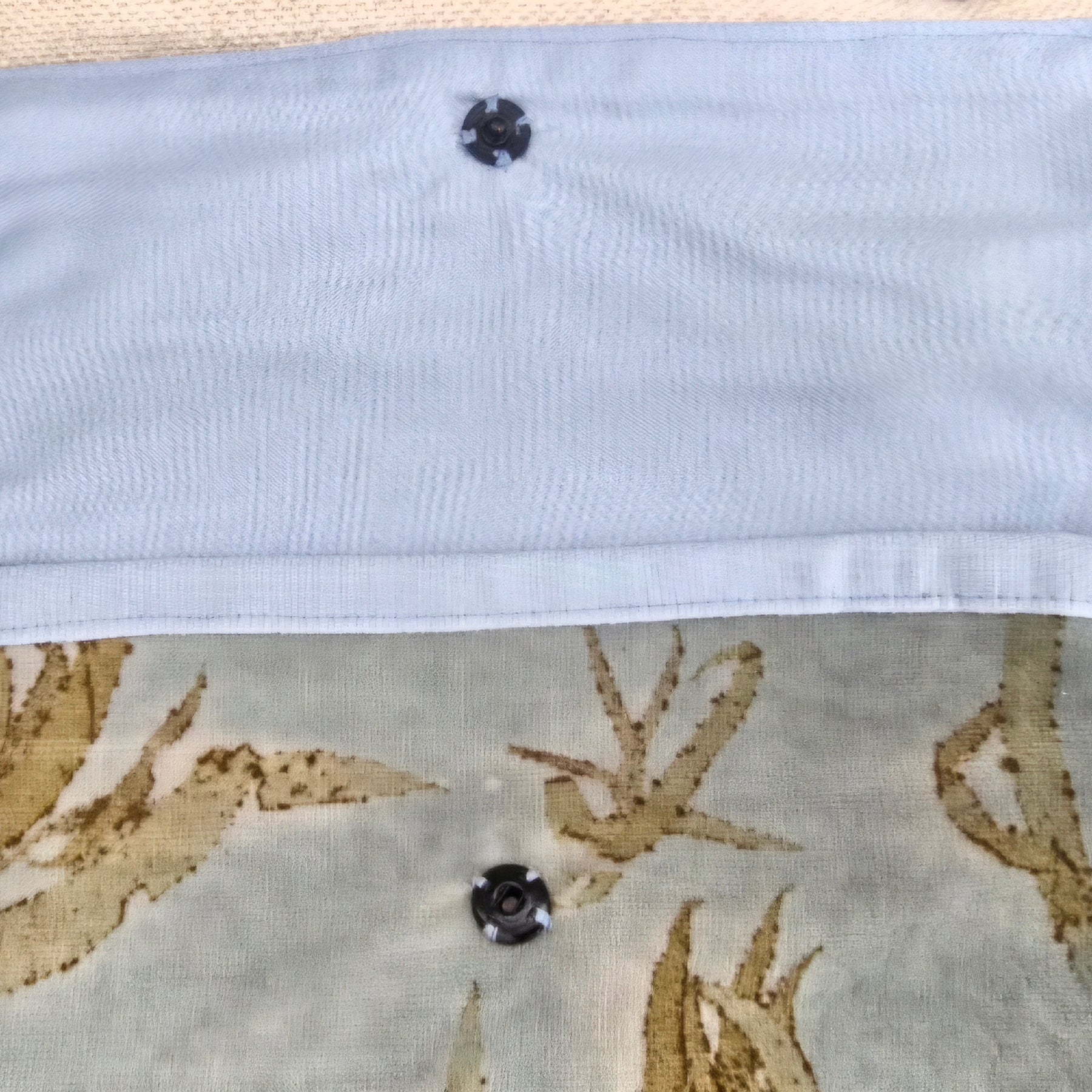 Botanical Velvet Pouch | Eco-Printed Vintage Fabric | Original Botanical Art