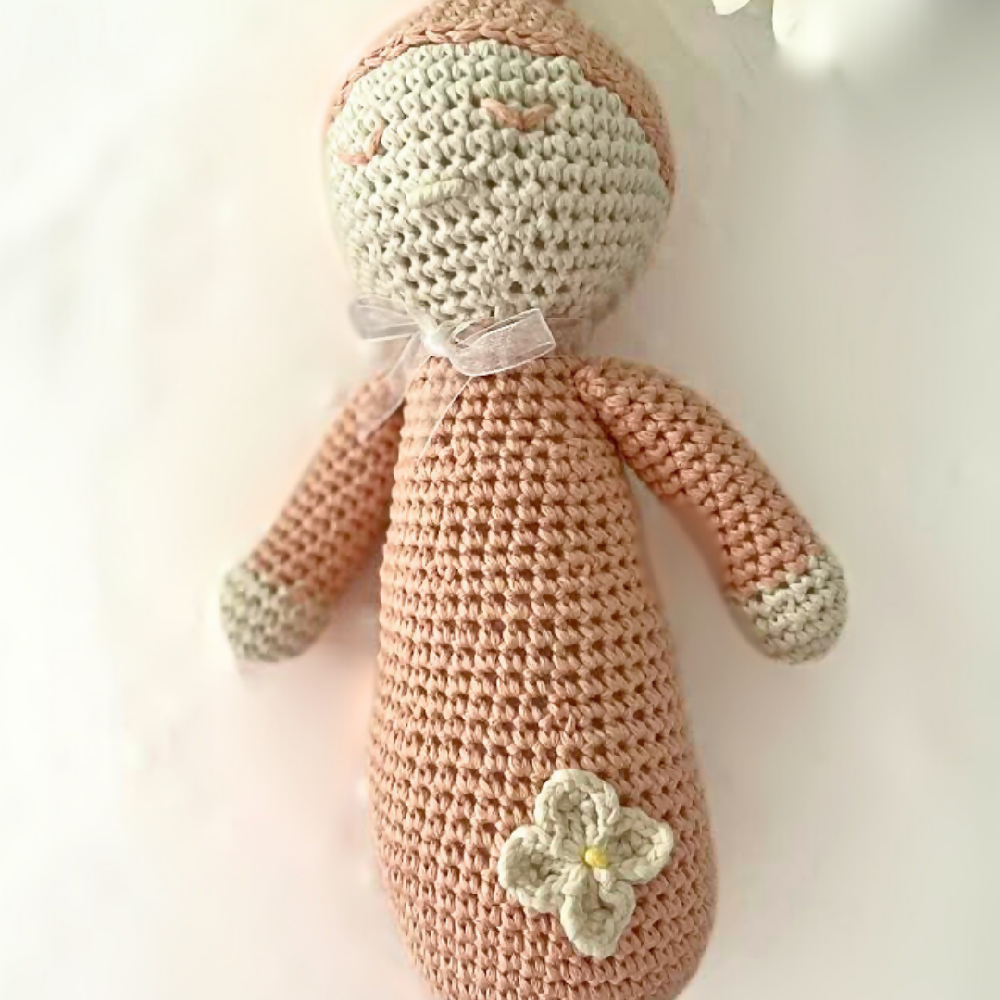 Handmade Crochet Baby Sleepy Doll, Soft Doll,Soft Toy