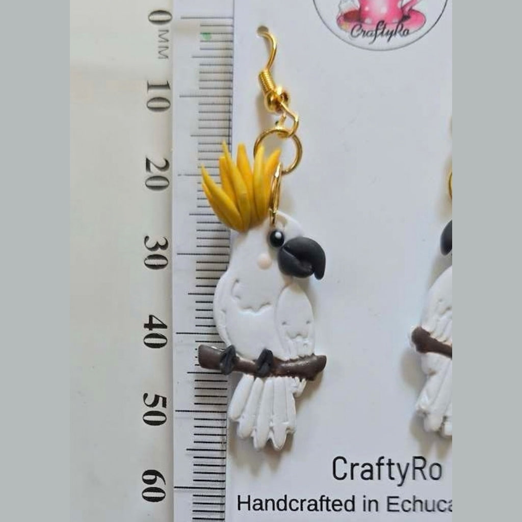 Australian Cockatoo Earrings