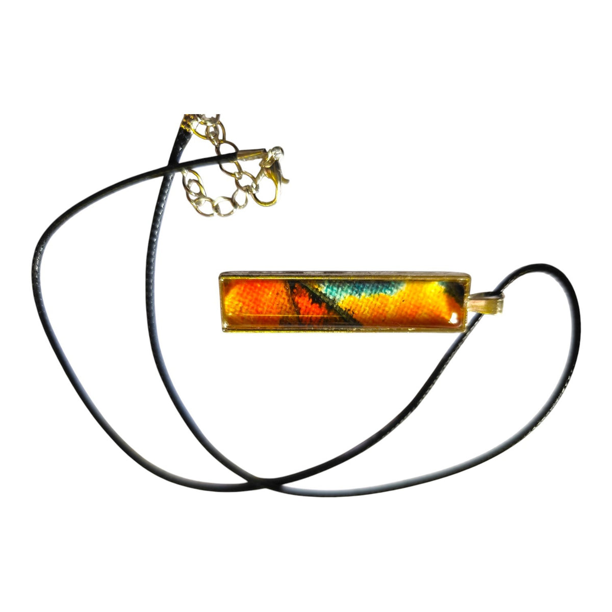 Landscape Pendant Necklace, Wearable Original Painting