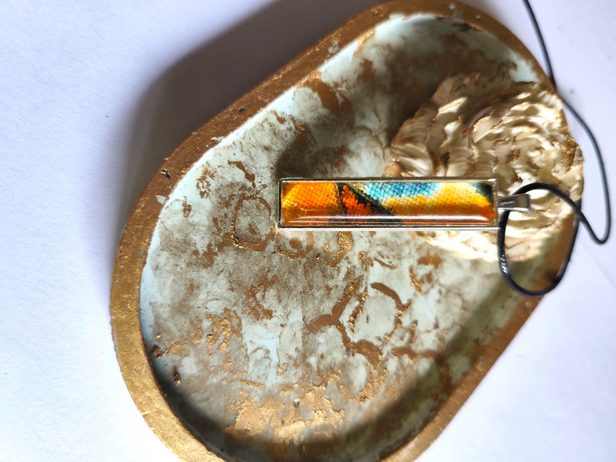 Landscape Pendant Necklace, Wearable Original Painting