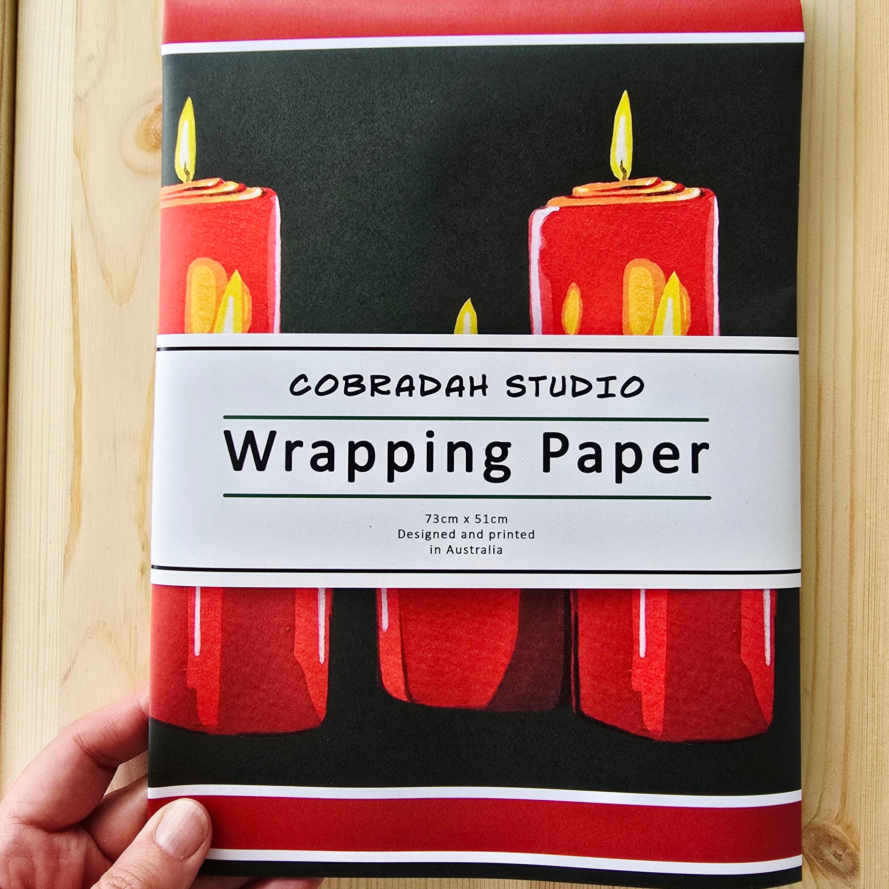 Christmas Lights Gift Wrap and Card Set