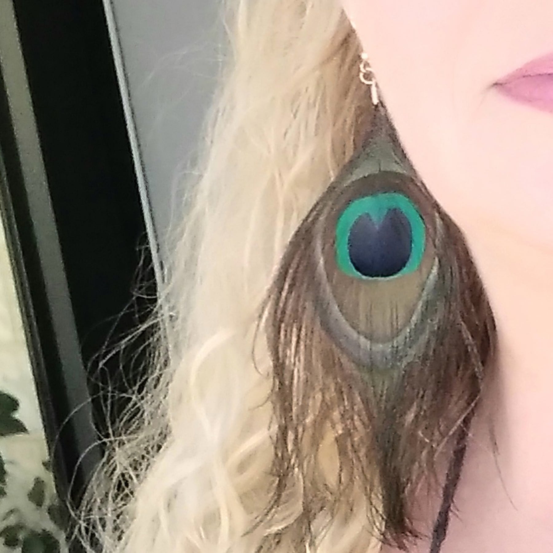 Handcrafted Peacock Feather Earrings – Boho Statement Earrings