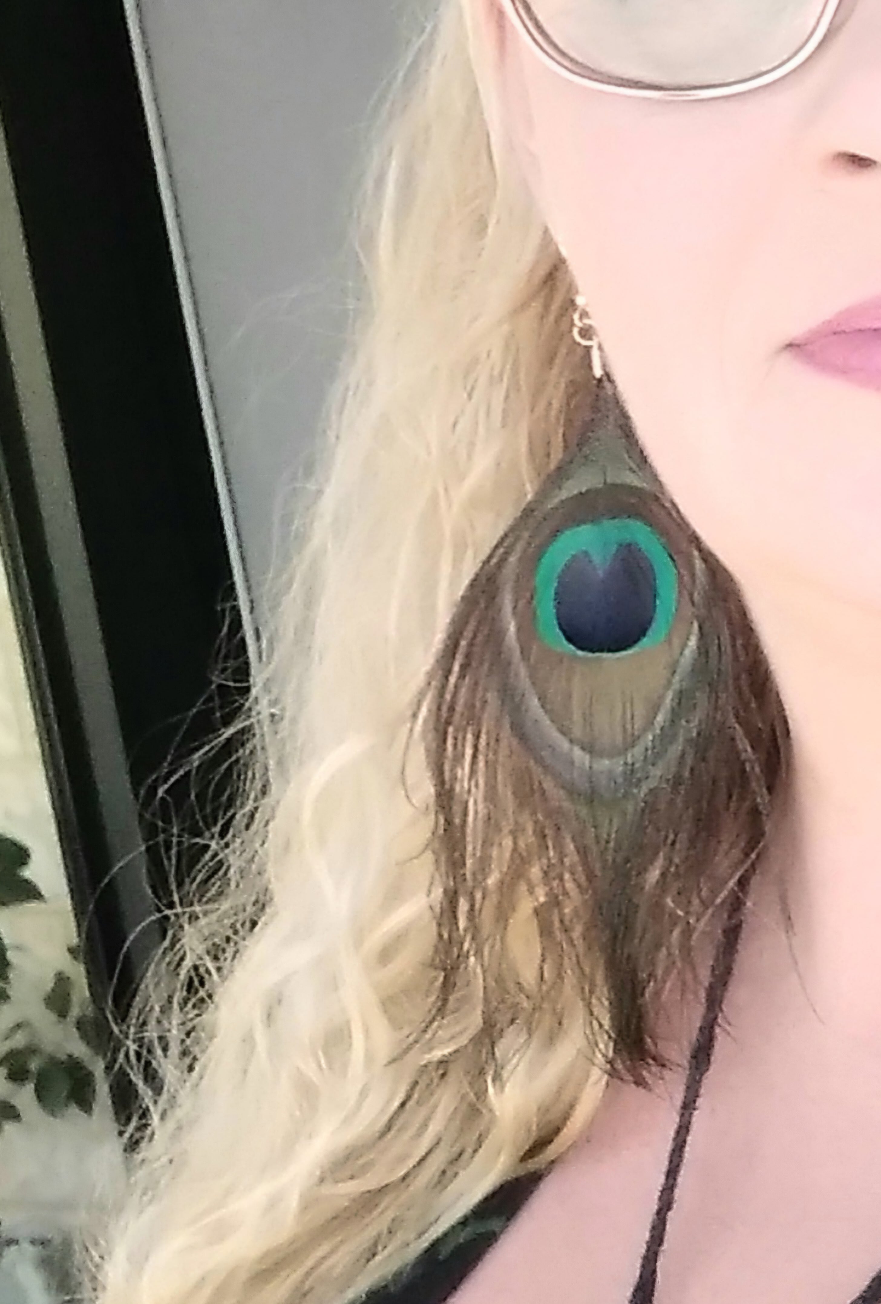 Handcrafted Peacock Feather Earrings – Boho Statement Earrings