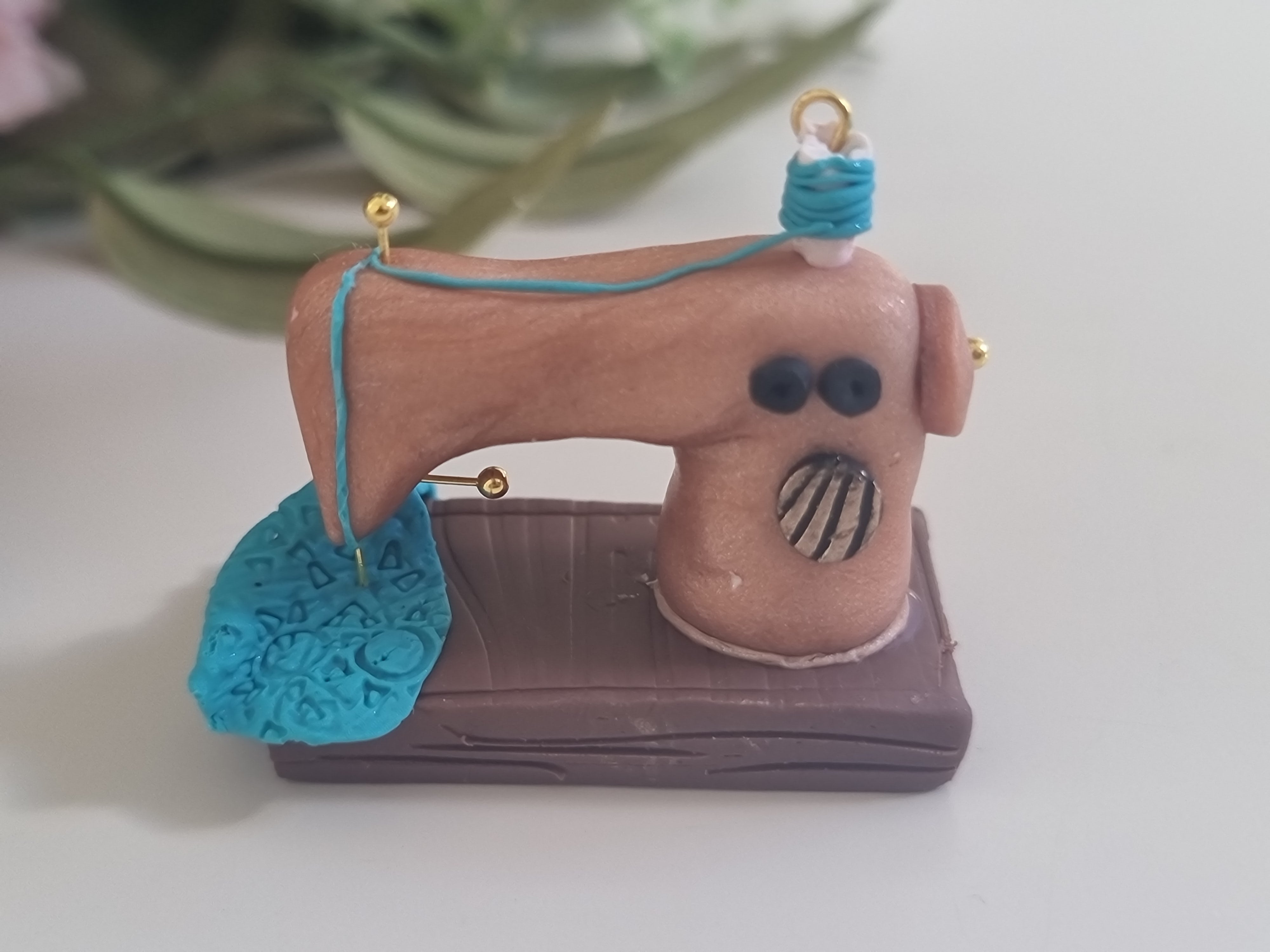 Miniature Sweing Machine - Teal
