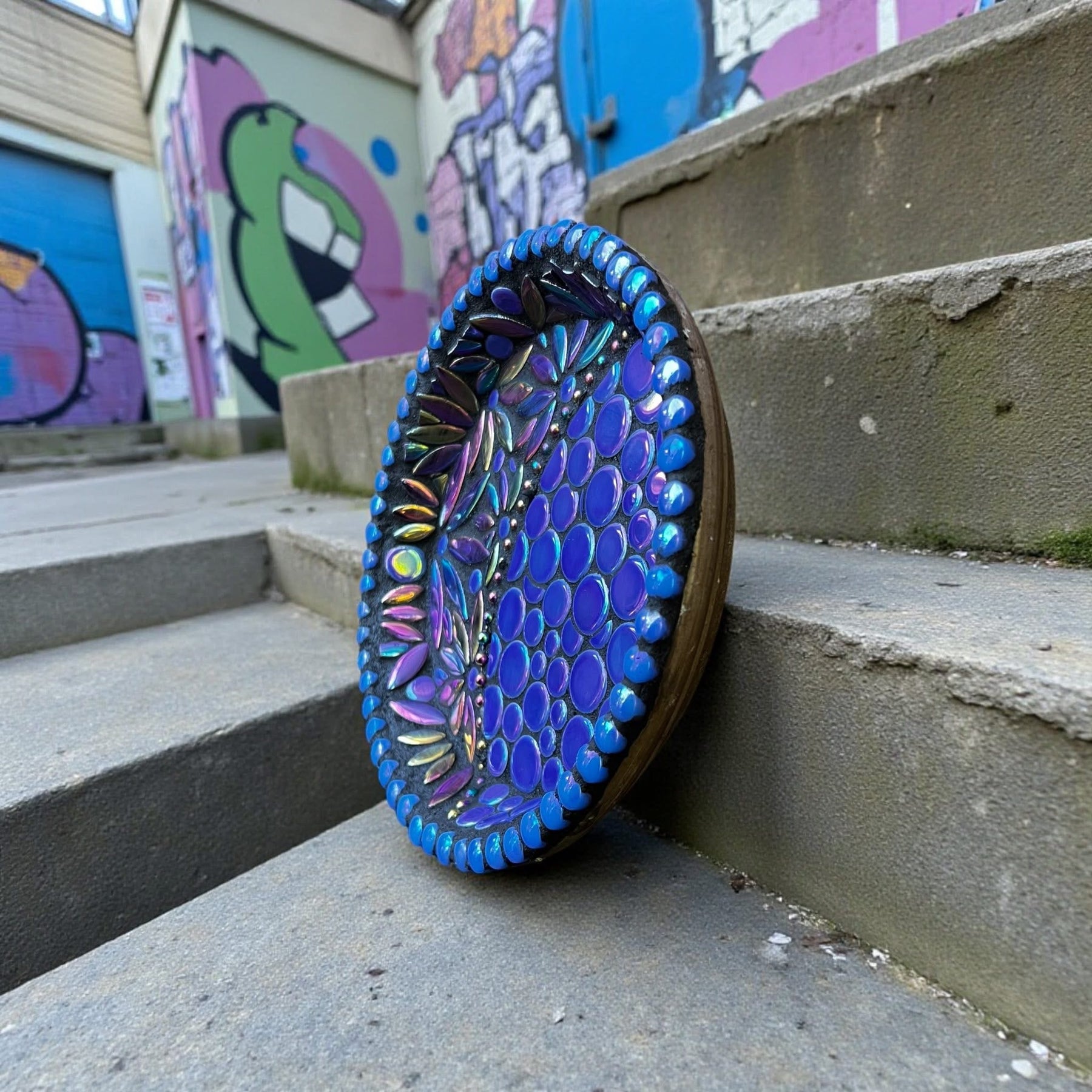 Mosaic Bee Bath.