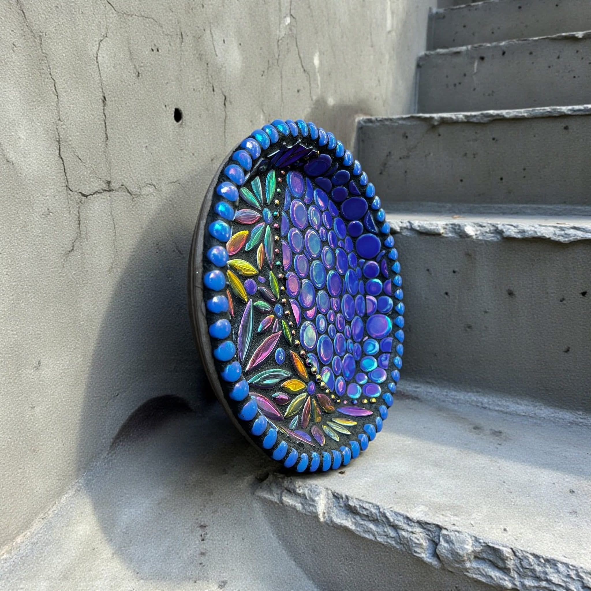 Mosaic Bee Bath.