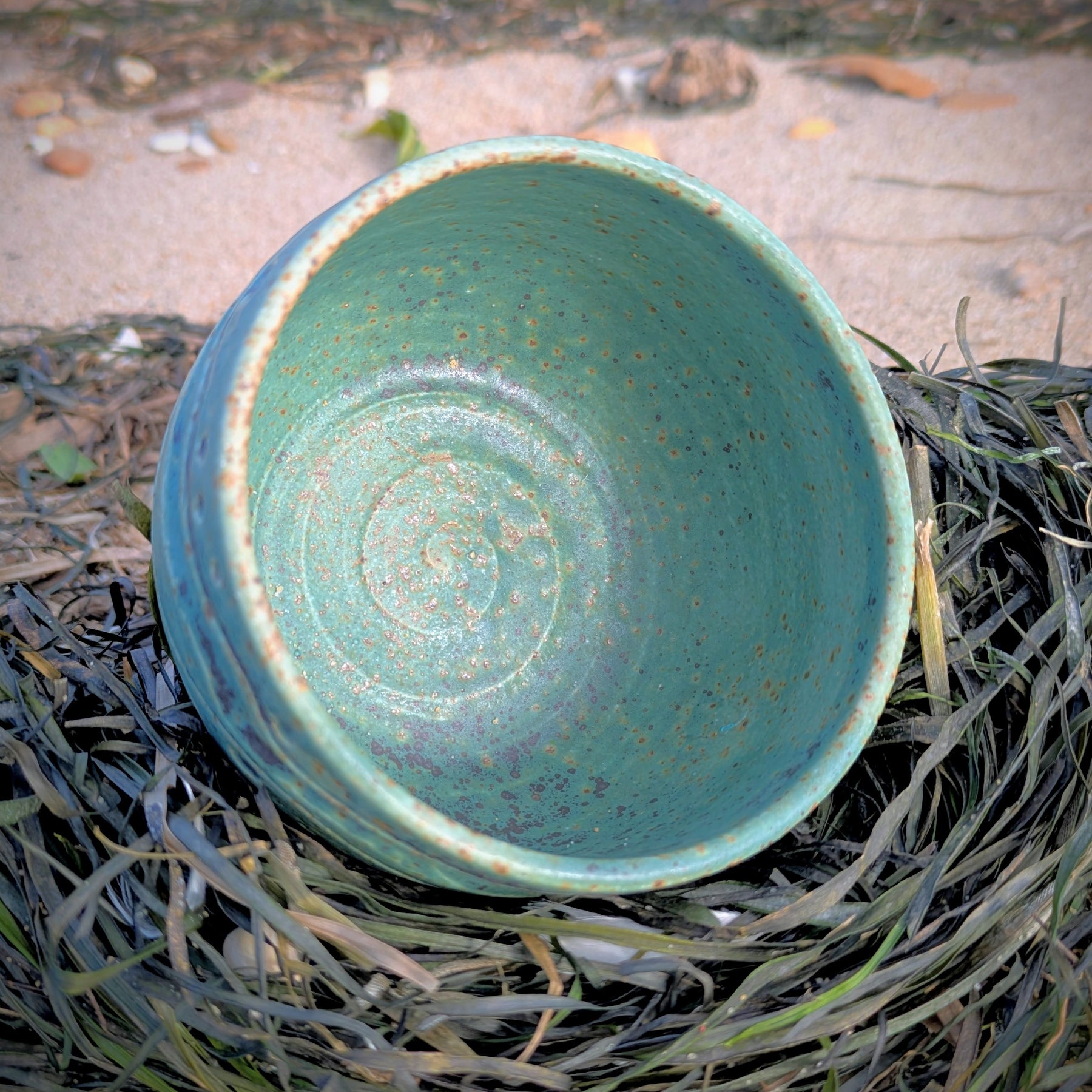 Seaweed and pebbles mug or coffee bowl