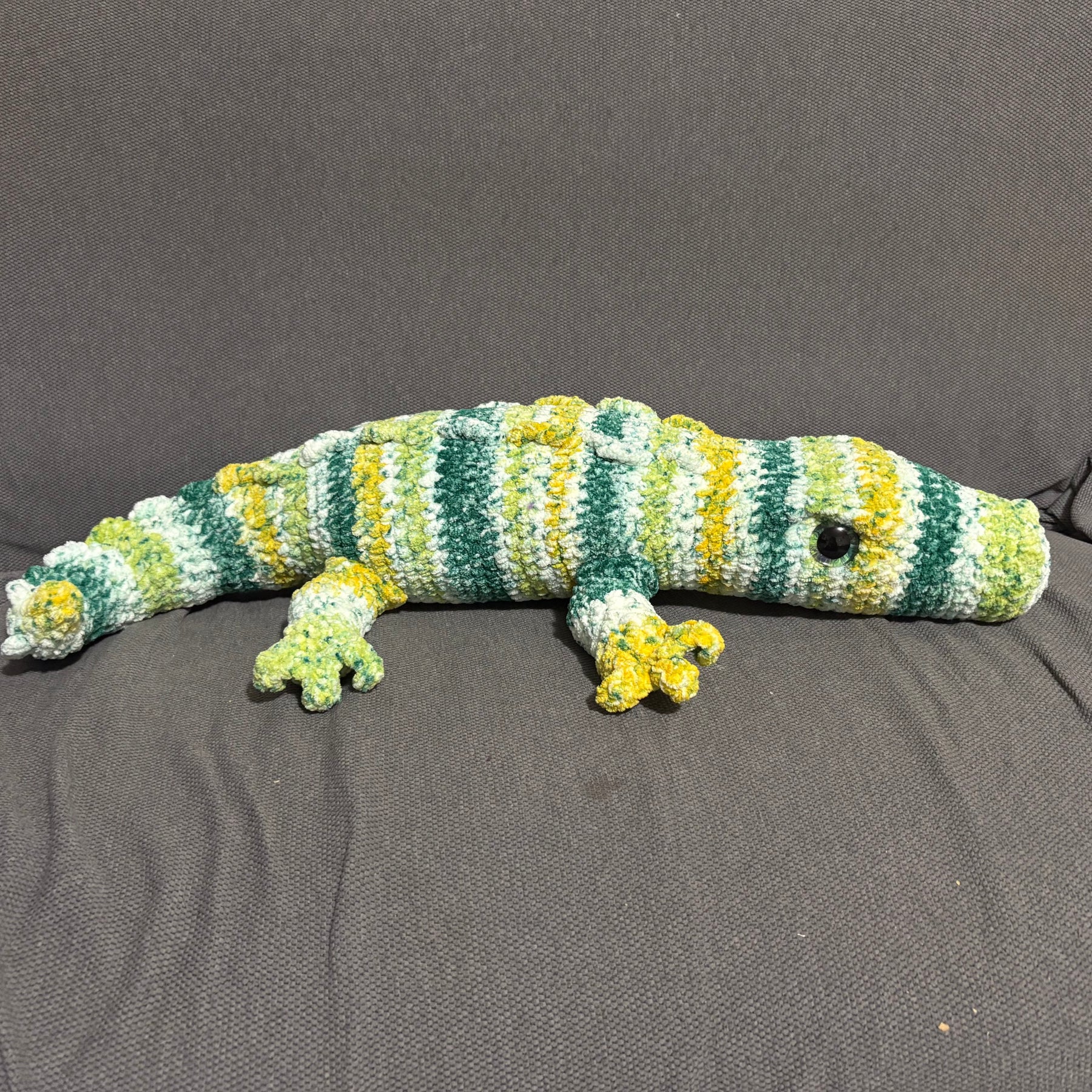 Giant Crochet Crocodile