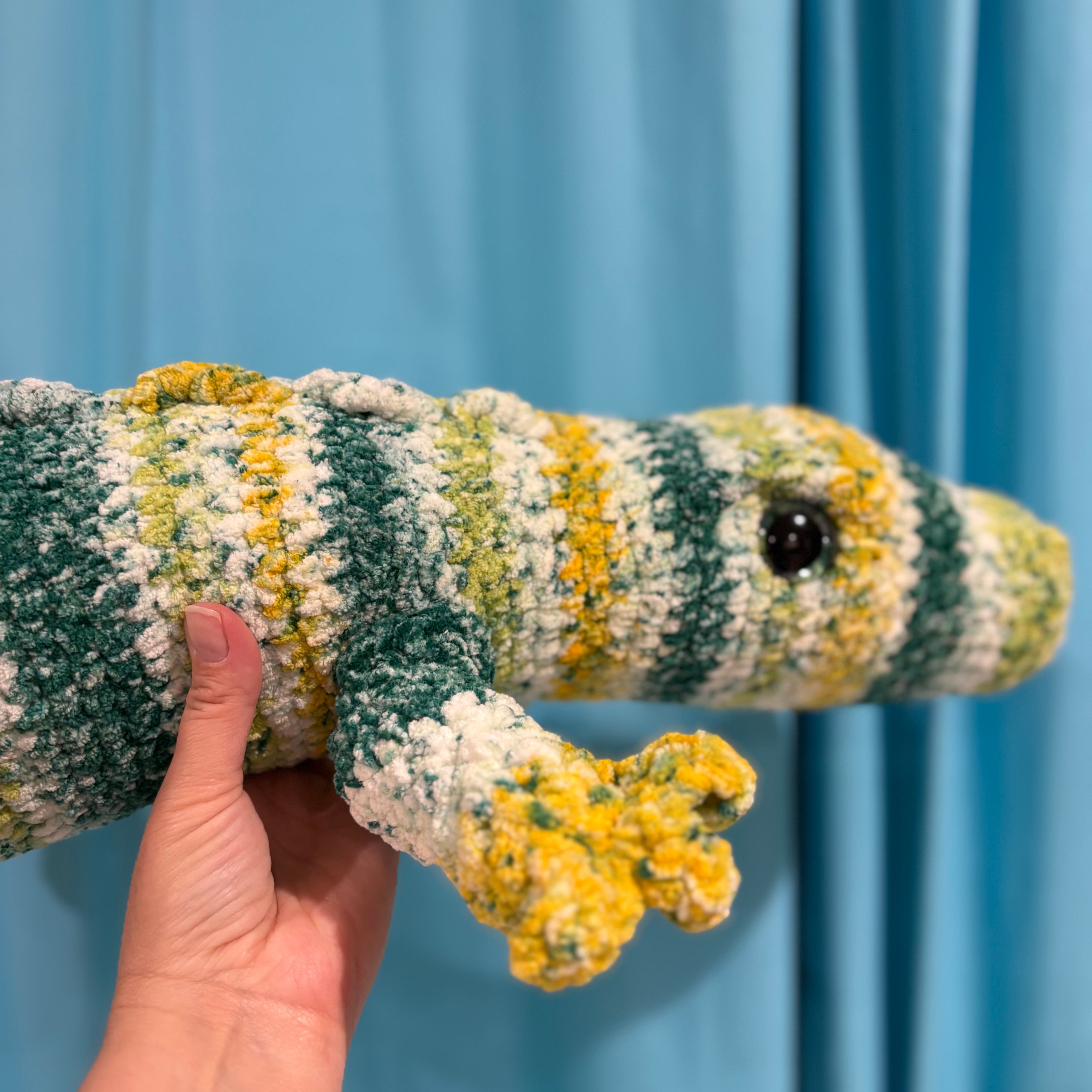 Giant Crochet Crocodile